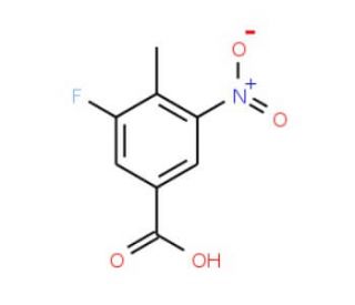 3-fluoro-4-methyl-5-nitrobenzoic acid - chemical structure image