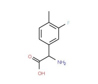3-Fluoro-4-methyl-DL-phenylglycine - chemical structure image