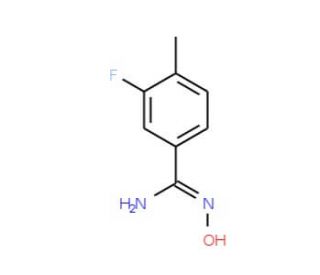 3-Fluoro-4-methylbenzamide oxime (CAS 175277-86-8) - chemical structure image