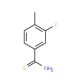 3-Fluoro-4-methylbenzene-1-carbothioamide (CAS 175277-87-9) - chemical structure image
