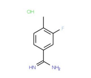 3-Fluoro-4-methylbenzenecarboximidamide hydrochloride (CAS 175277-88-0) - chemical structure image