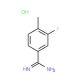 3-Fluoro-4-methylbenzenecarboximidamide hydrochloride (CAS 175277-88-0) - chemical structure image