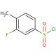 3-Fluoro-4-methylbenzenesulfonyl chloride (CAS 90260-13-2) - chemical structure image
