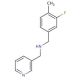 (3-Fluoro-4-methylbenzyl)(pyridin-3-ylmethyl)amine - chemical structure image