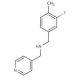 (3-Fluoro-4-methylbenzyl)(pyridin-4-ylmethyl)amine - chemical structure image