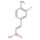 3-Fluoro-4-methylcinnamic acid - chemical structure image