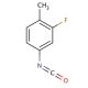 3-Fluoro-4-methylphenyl isocyanate (CAS 102561-42-2) - chemical structure image