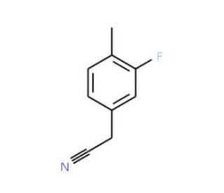 3-Fluoro-4-methylphenylacetonitrile (CAS 261951-73-9) - chemical structure image