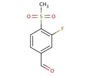 3-Fluoro-4-(methylsulphonyl)benzaldehyde (CAS 254878-95-0) - chemical structure image