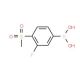 3-Fluoro-4-(methylsulphonyl)benzeneboronic acid (CAS 648904-83-0) - chemical structure image