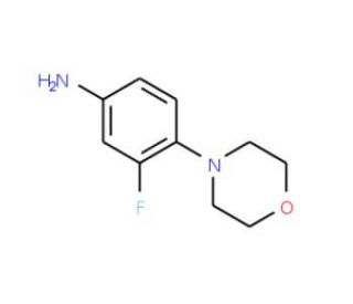 3-Fluoro-4-morpholin-aniline (CAS 93246-53-8) - chemical structure image