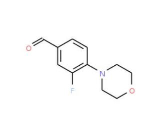 3-Fluoro-4-(N-morpholino)-benzaldehyde (CAS 495404-90-5) - chemical structure image