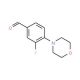 3-Fluoro-4-(N-morpholino)-benzaldehyde (CAS 495404-90-5) - chemical structure image