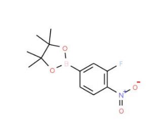 3-Fluoro-4-nitrophenylboronic acid, pinacol ester (CAS 939968-60-2) - chemical structure image