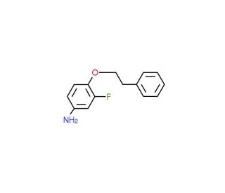 3-Fluoro-4-(phenethyloxy)aniline - chemical structure image