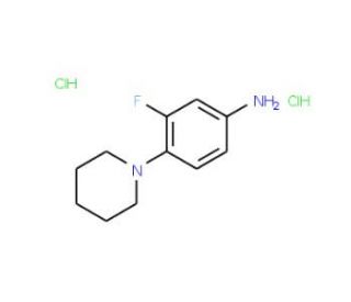 3-Fluoro-4-piperidin-1-yl-phenylaminedihydrochloride - chemical structure image
