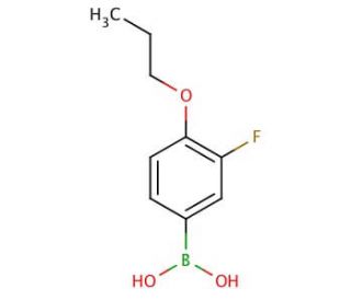 3-Fluoro-4-propoxyphenylboronic acid (CAS 192376-68-4) - chemical structure image