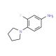 3-fluoro-4-(pyrrolidin-1-yl)aniline (CAS 93246-54-9) - chemical structure image