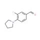 3-Fluoro-4-pyrrolidin-1-yl-benzaldehyde - chemical structure image