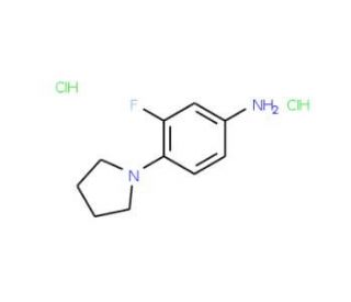 3-Fluoro-4-pyrrolidin-1-yl-phenylaminedihydrochloride - chemical structure image