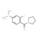 3-Fluoro-4-(pyrrolidin-1-ylcarbonyl)benzeneboronic acid (CAS 874289-09-5) - chemical structure image