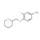 3-Fluoro-4-(tetrahydro-2H-pyran-2-ylmethoxy)-phenylamine - chemical structure image