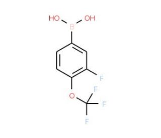 3-Fluoro-4-(trifluoromethoxy)benzeneboronic acid (CAS 187804-79-1) - chemical structure image