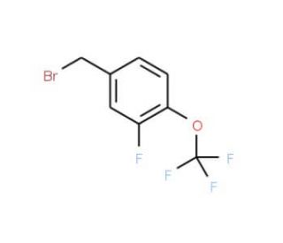 3-Fluoro-4-(trifluoromethoxy)benzyl bromide (CAS 886499-04-3) - chemical structure image