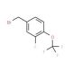 3-Fluoro-4-(trifluoromethoxy)benzyl bromide (CAS 886499-04-3) - chemical structure image