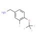 3-Fluoro-4-(trifluoromethoxy)benzylamine (CAS 886499-13-4) - chemical structure image