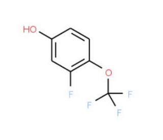 3-Fluoro-4-(trifluoromethoxy)phenol (CAS 177596-38-2) - chemical structure image