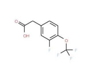 3-Fluoro-4-(trifluoromethoxy)phenylacetic acid - chemical structure image