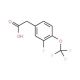 3-Fluoro-4-(trifluoromethoxy)phenylacetic acid - chemical structure image