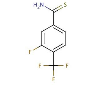 3-Fluoro-4-(trifluoromethyl)benzenecarbothioamide (CAS 317319-16-7) - chemical structure image