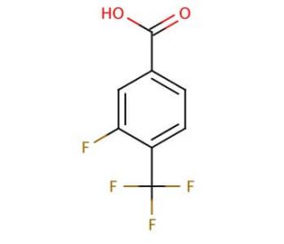3-Fluoro-4-(trifluoromethyl)benzoic acid (CAS 115754-21-7) - chemical structure image