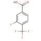 3-Fluoro-4-(trifluoromethyl)benzoic acid (CAS 115754-21-7) - chemical structure image