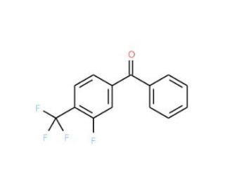 3-Fluoro-4-(trifluoromethyl)benzophenone (CAS 243128-47-4) - chemical structure image