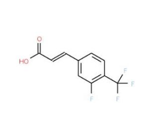 3-Fluoro-4-(trifluoromethyl)cinnamic acid (CAS 231291-13-7) - chemical structure image