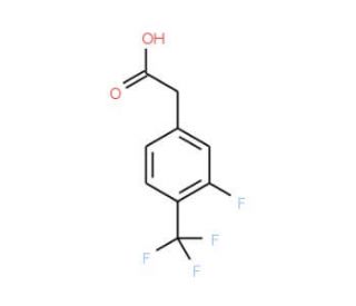 3-Fluoro-4-(trifluoromethyl)phenylacetic acid (CAS 238754-67-1) - chemical structure image