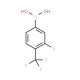 3-Fluoro-4-trifluoromethyl-phenylboronic acid (CAS 864759-68-2) - chemical structure image
