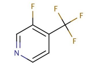 3-Fluoro-4-(trifluoromethyl)pyridine (CAS 113770-87-9) - chemical structure image