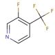 3-Fluoro-4-(trifluoromethyl)pyridine (CAS 113770-87-9) - chemical structure image