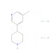3-Fluoro-5-(piperidin-4-yl)pyridine dihydrochloride (CAS 1638968-09-8) - chemical structure image