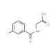 (3-Fluoro-benzoylamino)-acetic acid (CAS 366-47-2) - chemical structure image