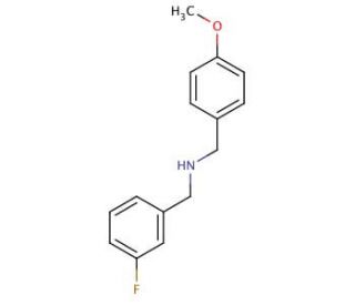 (3-Fluoro-benzyl)-(4-methoxy-benzyl)-amine (CAS 418792-57-1) - chemical structure image