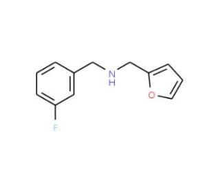(3-Fluoro-benzyl)-furan-2-ylmethyl-amine - chemical structure image