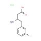 3-Fluoro-L-beta-homophenylalanine hydrochloride (CAS 270596-50-4) - chemical structure image