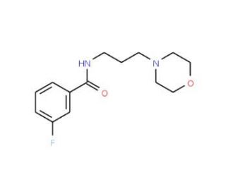 3-Fluoro-N-(3-morpholin-4-yl-propyl)-benzamide - chemical structure image