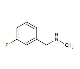 3-Fluoro-N-methylbenzylamine (CAS 90389-84-7) - chemical structure image
