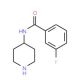 3-Fluoro-N-piperidin-4-yl-benzamide - chemical structure image